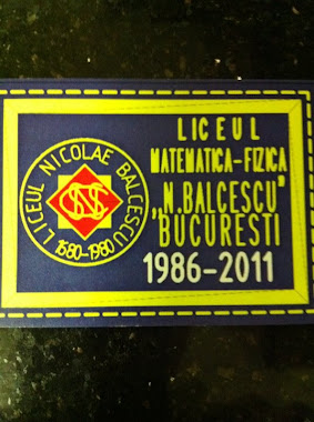 Matricola Liceului Nicolae Balcescu anii 1982-1986