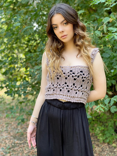 Keira Filet Crochet Top -pattern release