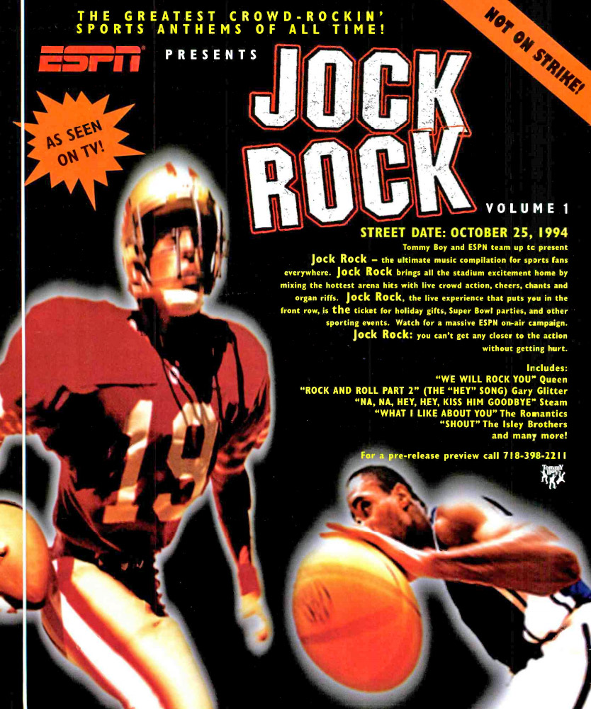 The CD Project Various Artists ESPN Presents Jock Rock, Vol. 1 (1994)