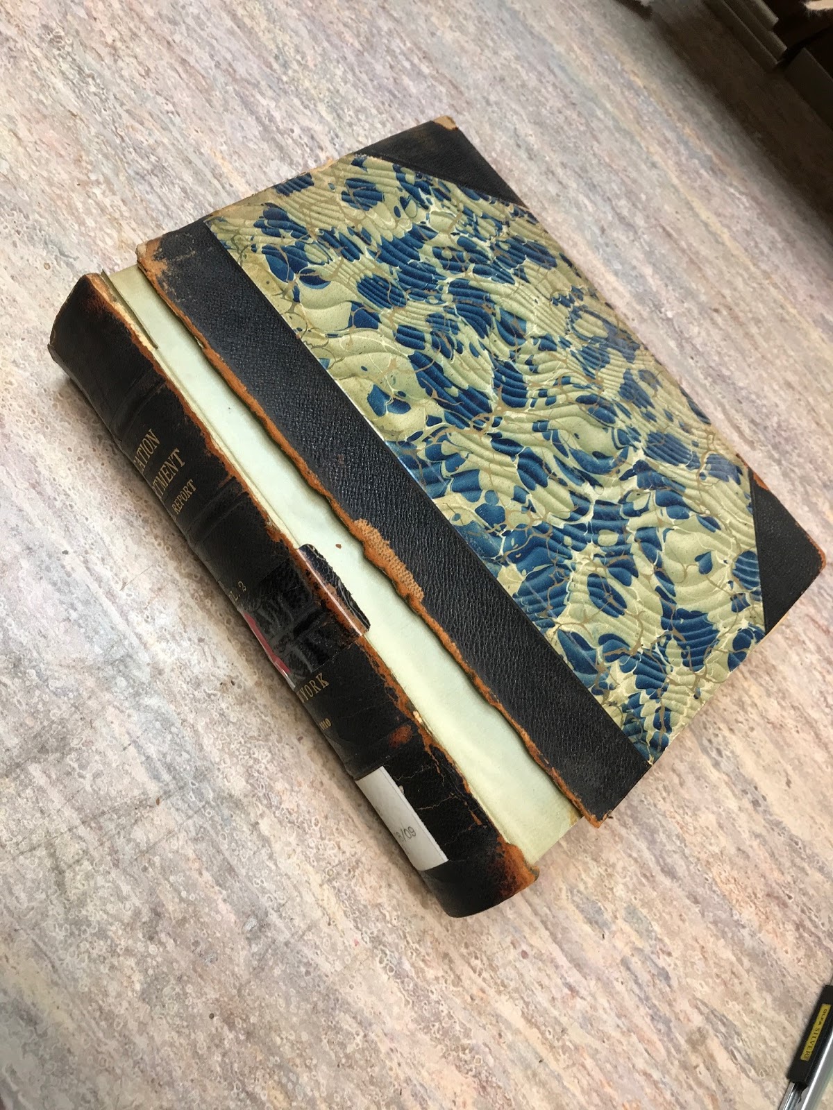 Speaking Volumes Leather Binding Repair One Method of Board Reattachment