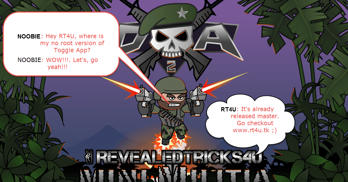 No Root Version Of Toggle Mod V15 0 Straight Update Mini Militia V3 0 27 For Non Rooted Android Devices Revealedtricks4u Latest And Revealed Tricks For U