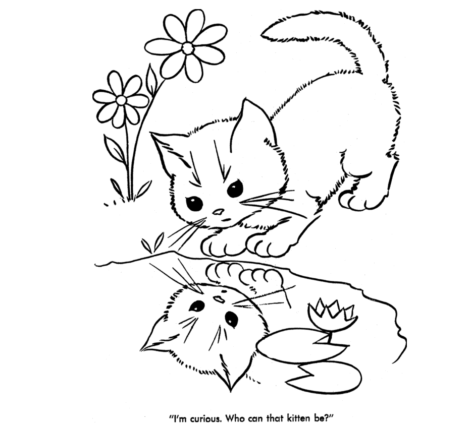 baby cats coloring pages - photo #3