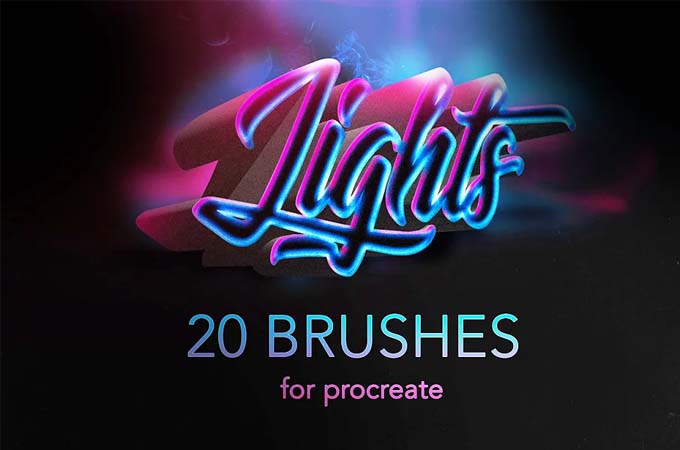 20 Lights & Glow Photoshop Brushes