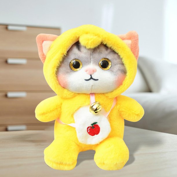 11.81inch Cat Stuffed Animal, Plush Doll Stuffed Pillows Stuffed Toys Yellow