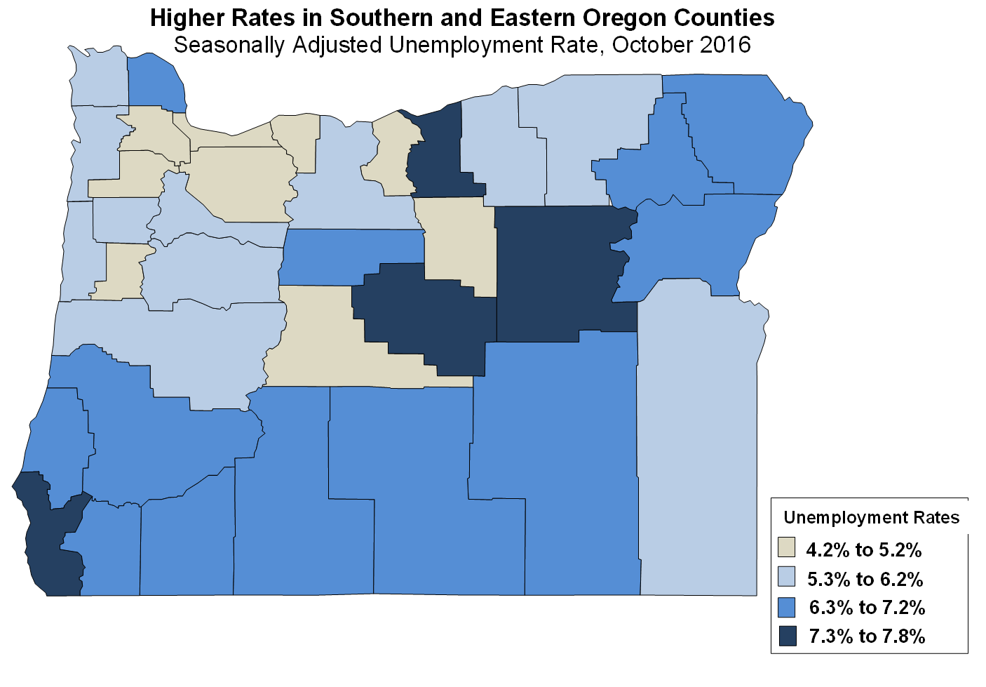 Oregon Workforce and Economic Information October Unemployment Rate