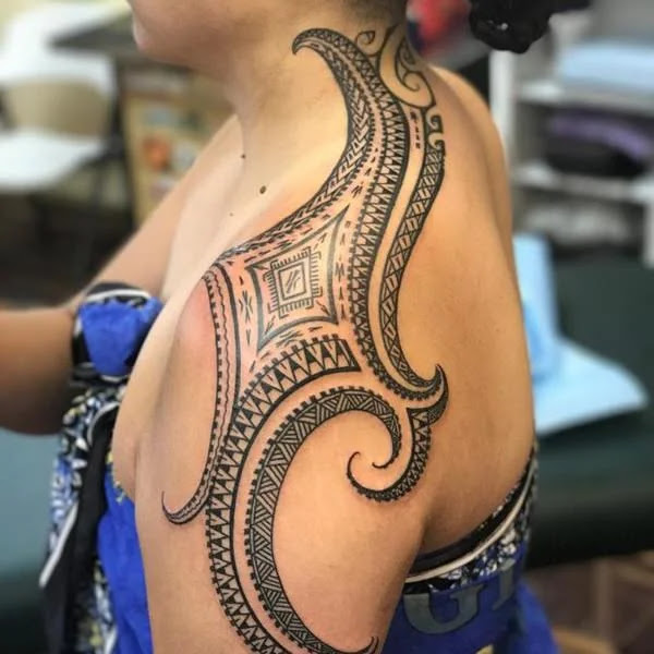Polynesian tattoo sleeve designs