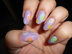 pastel decals nail purple circle water lilac nails cute rimmel lively base london bornprettystore simple