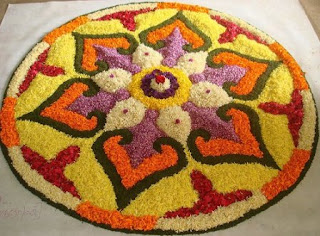 Diwali Rangoli Designs with Flowers