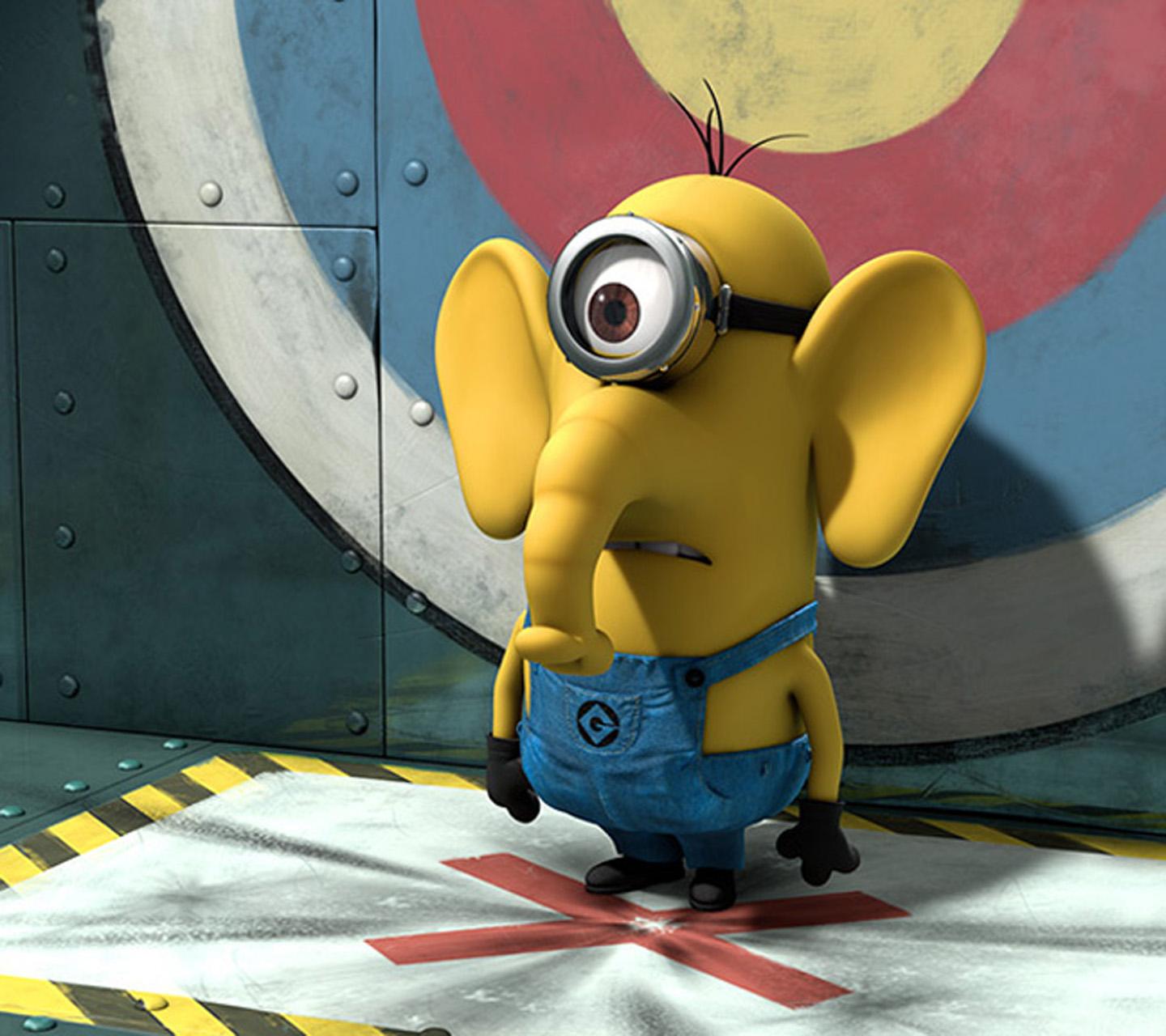 Despicable Me Minion Funny Elephant Wallpaper