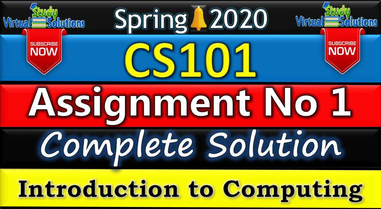 assignment 1 solution of cs101