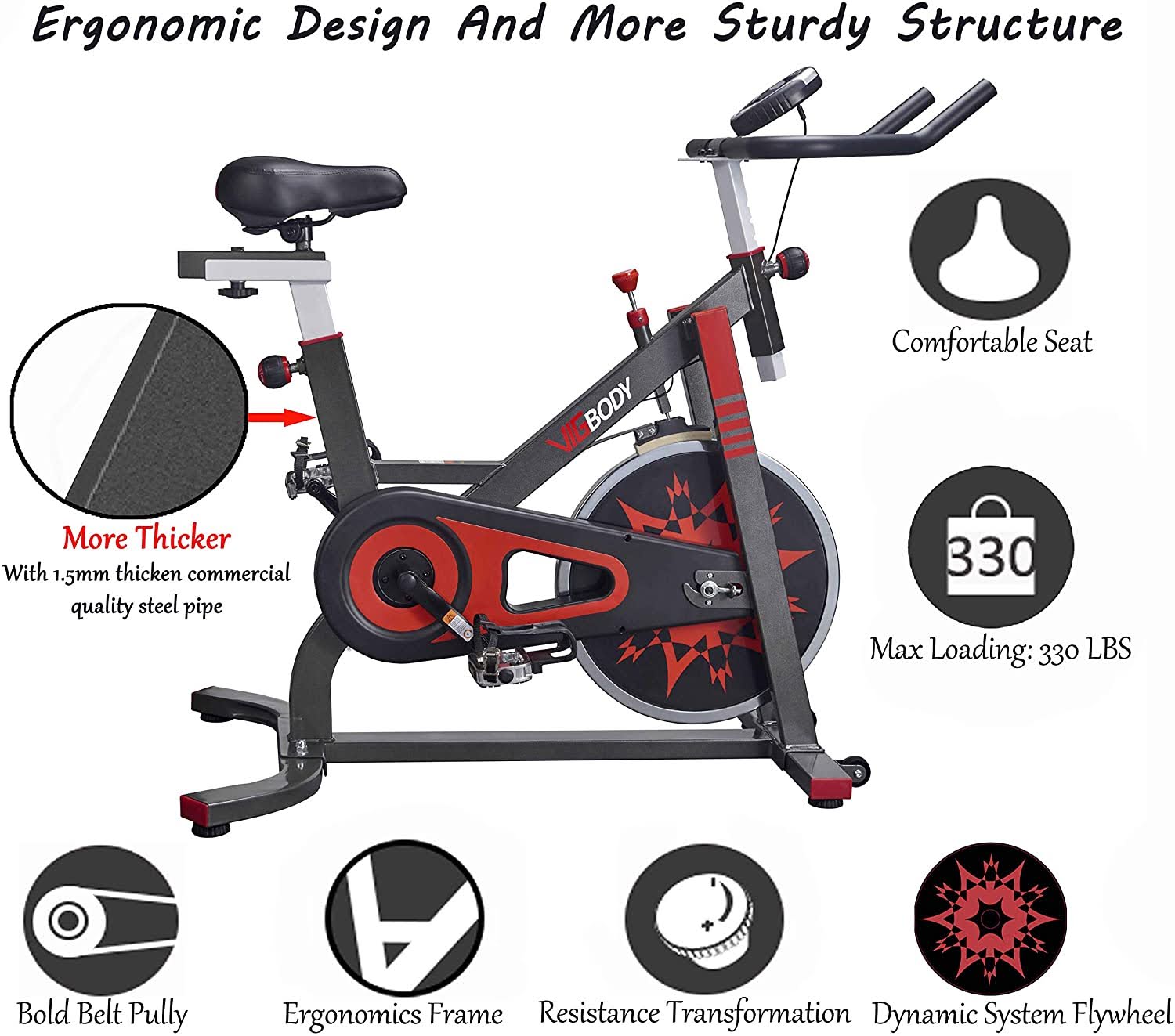 sivaha fixed indoor cycling bike