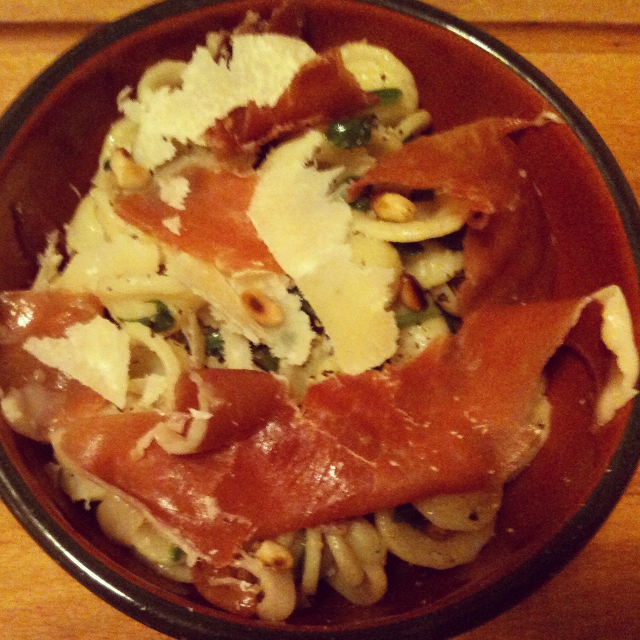 The Vegetarian and Me(at) Pasta with a Spanish twist Manchego cheese