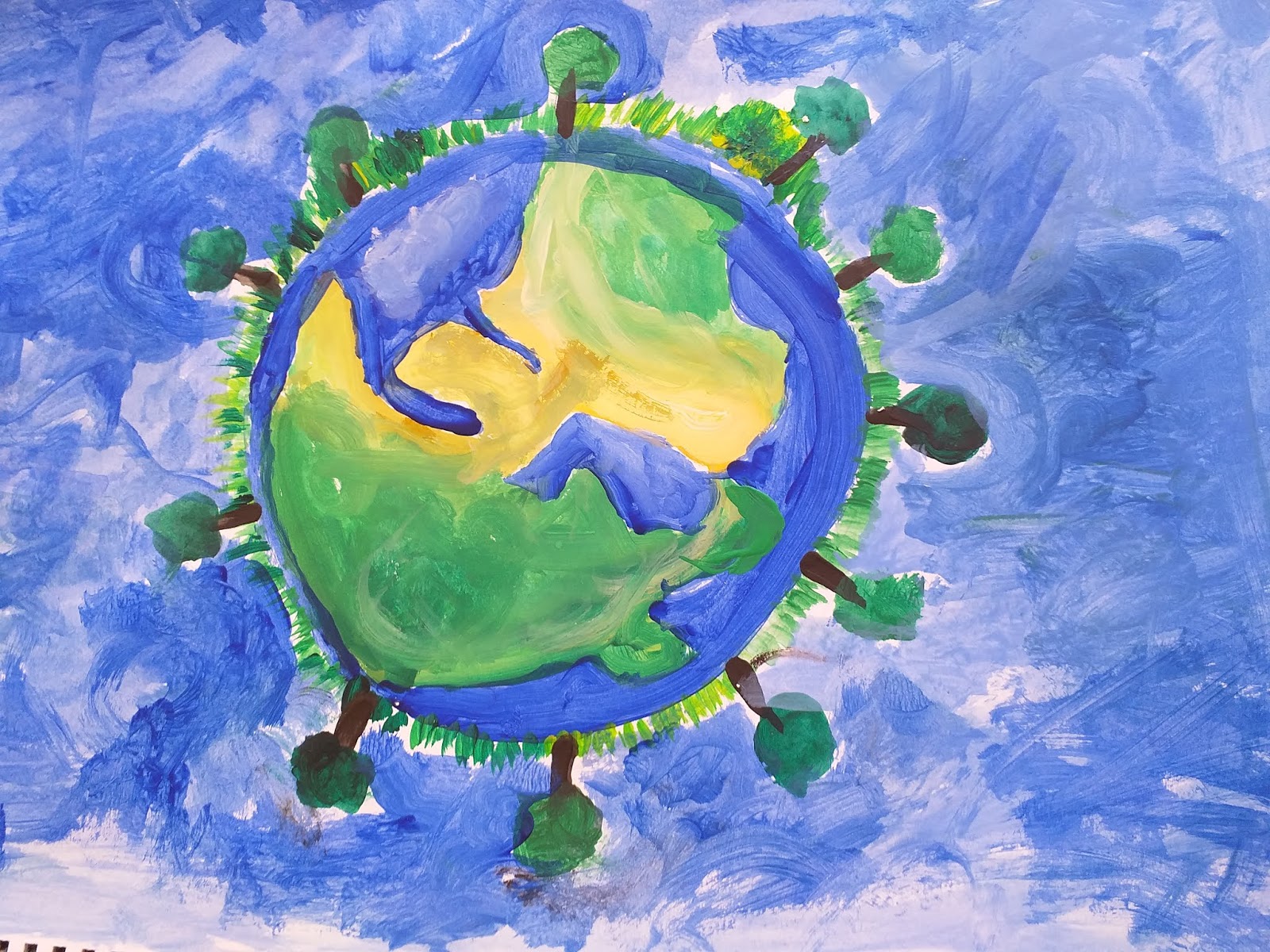 Vicky s English Class Students Create Earth Day Posters vicky-s-english-class-students-create-earth-day-posters