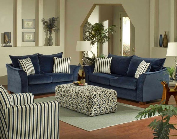 Decorate home with designs in blue and white