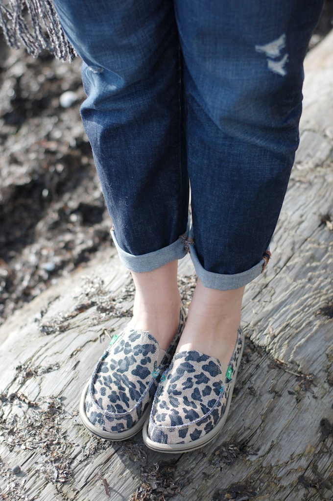 Sanuk leopard On the Prowl slip-on shoes Fall 2014 Vancouver blogger