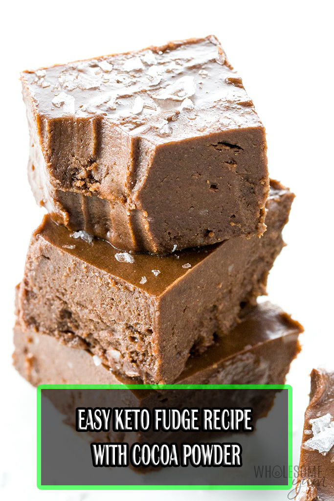 EASY KETO FUDGE RECIPE WITH COCOA POWDER 4 INGREDIENTS CAKE COOKING