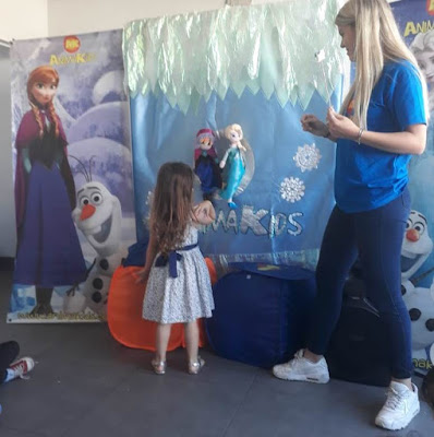 Animación de cumpleaños  frozen Anna y Elsa