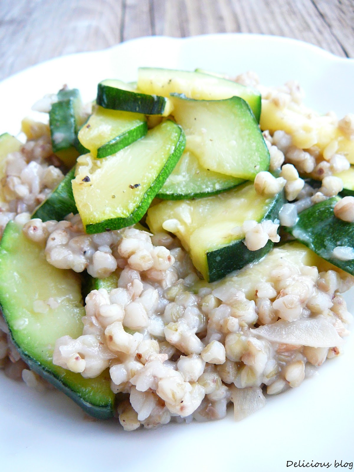 Delicious blog Buckwheat risotto with zucchini