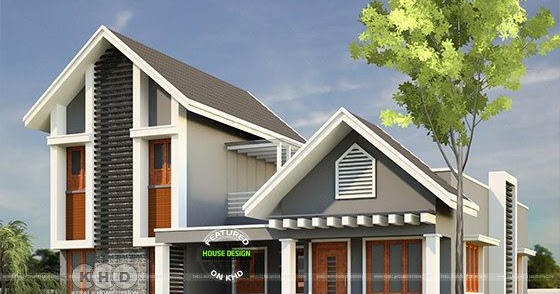 Modern sloping roof house in 2 color options - Killing Real Estate