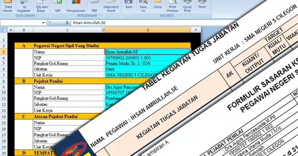 Download Aplikasi Skp Sasaran Kerja Pns Terbaru 2019 2020 Format Microsoft Excel
