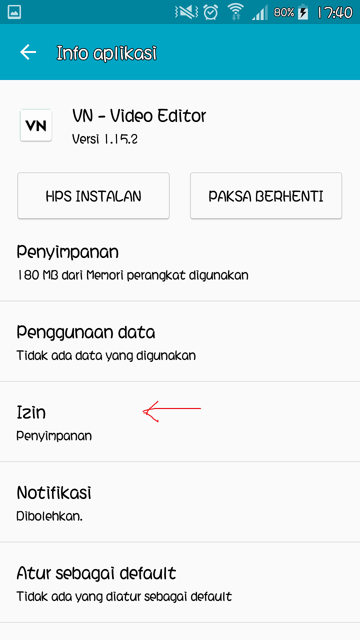 tidak bisa menyimpan video editan di