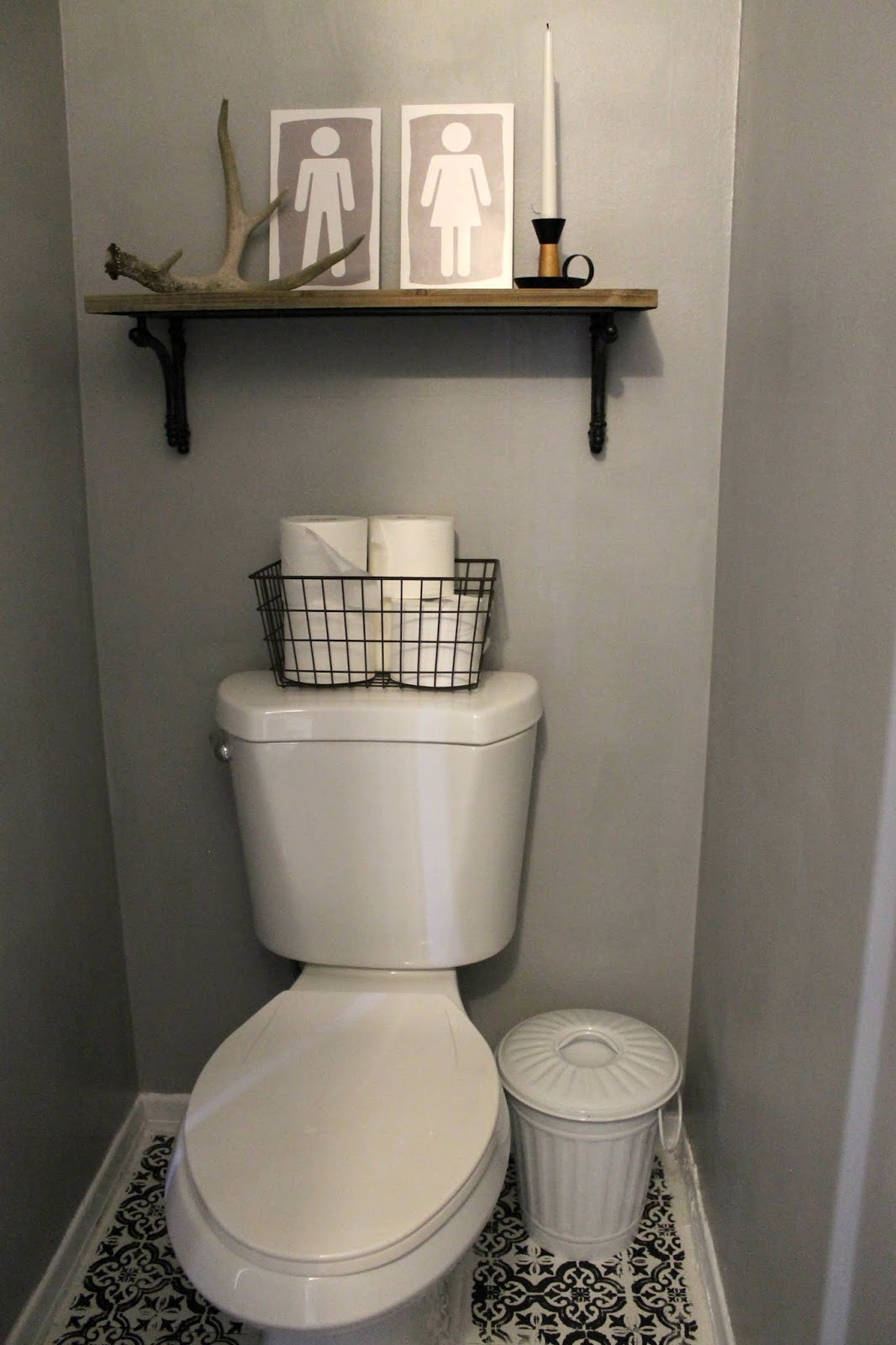 Zero Budget Half Bath Makeover Full Reveal Charmed Crown & Co.