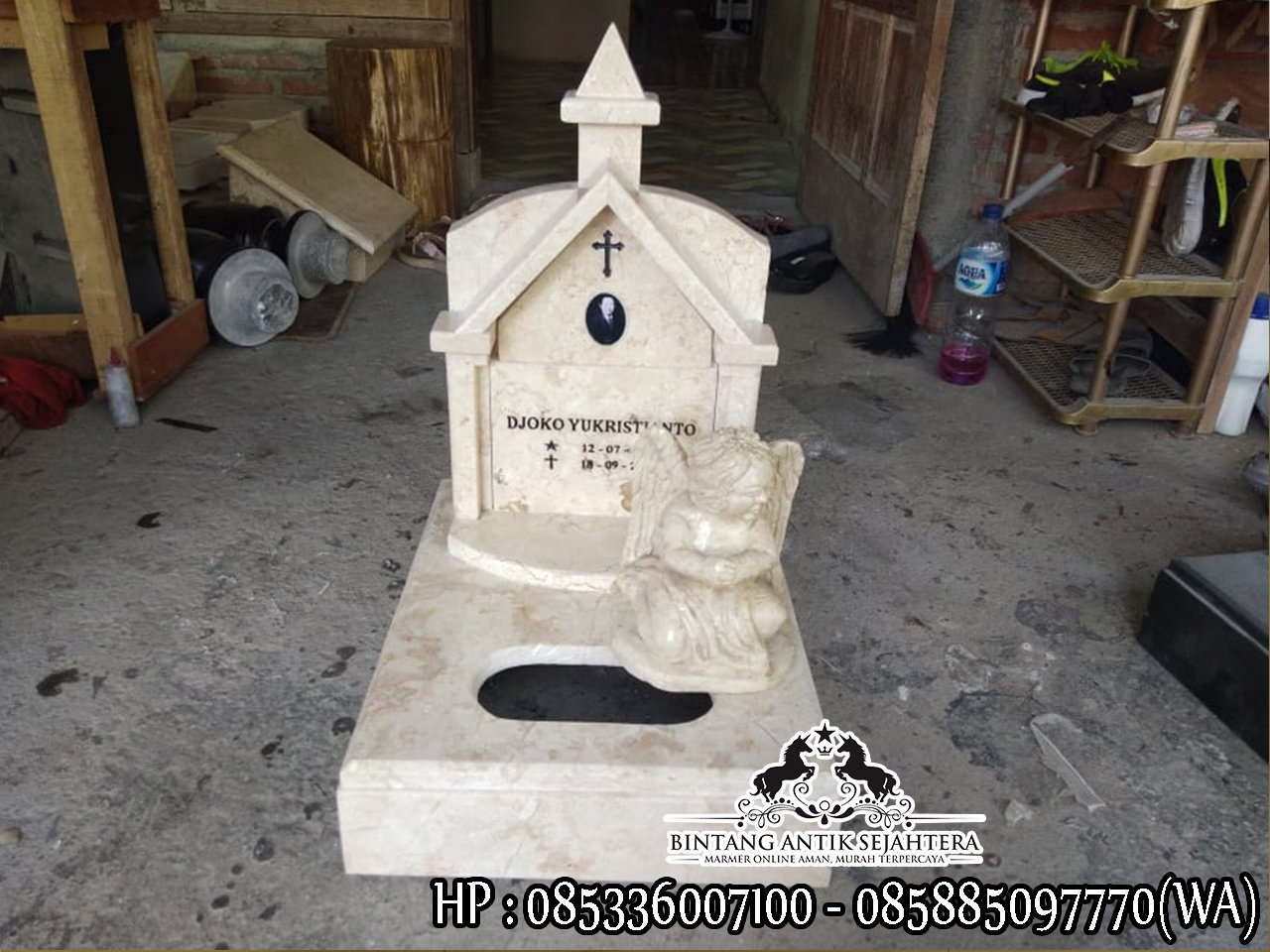 Sentral Marmer Tulungagung Makam Kristen, Nisan Kuburan Kristen, Nisan