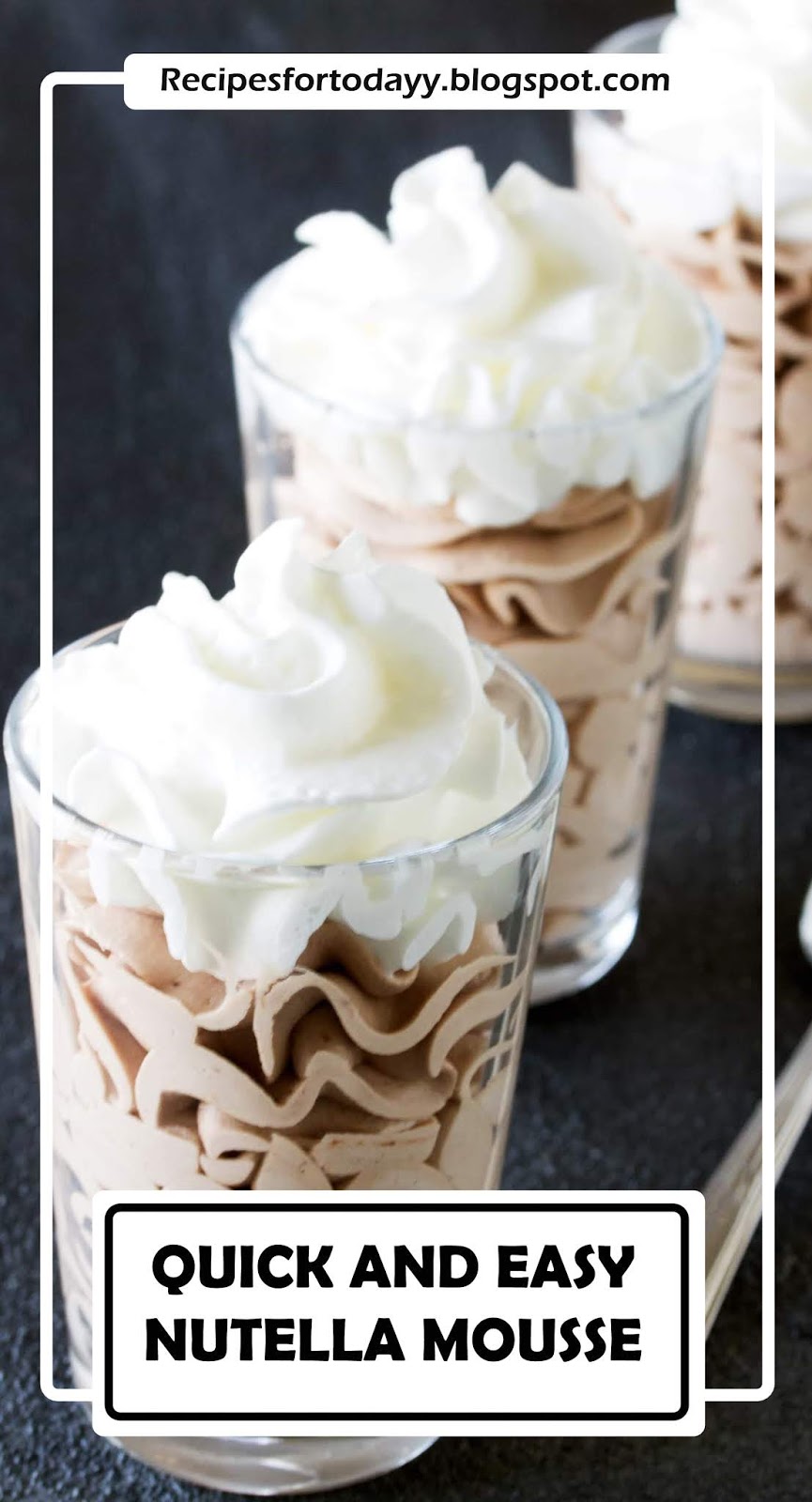 QUICK AND EASY NUTELLA MOUSSE