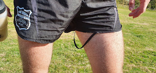 Ripped running shorts