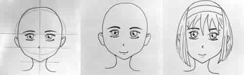 Desenhe os detalhes do rosto do seu anime 