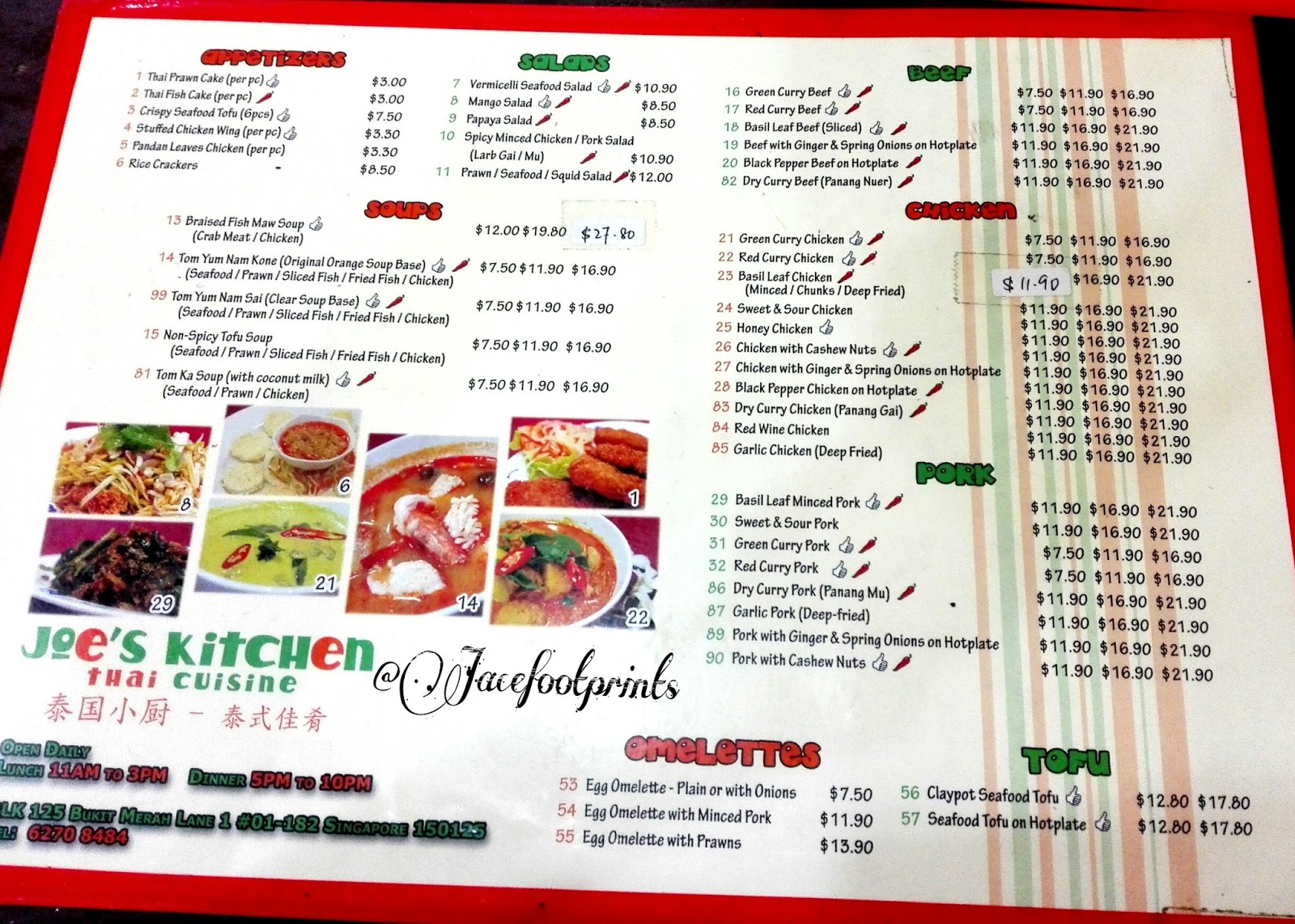 [Singapore] Joe’s Thai Kitchen Authentic & Delicious Thai Food in