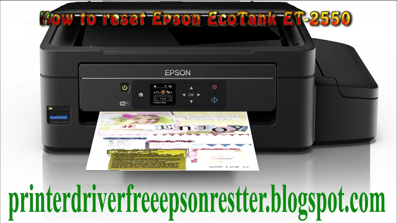 reset epson et 2500 waste ink pad counter