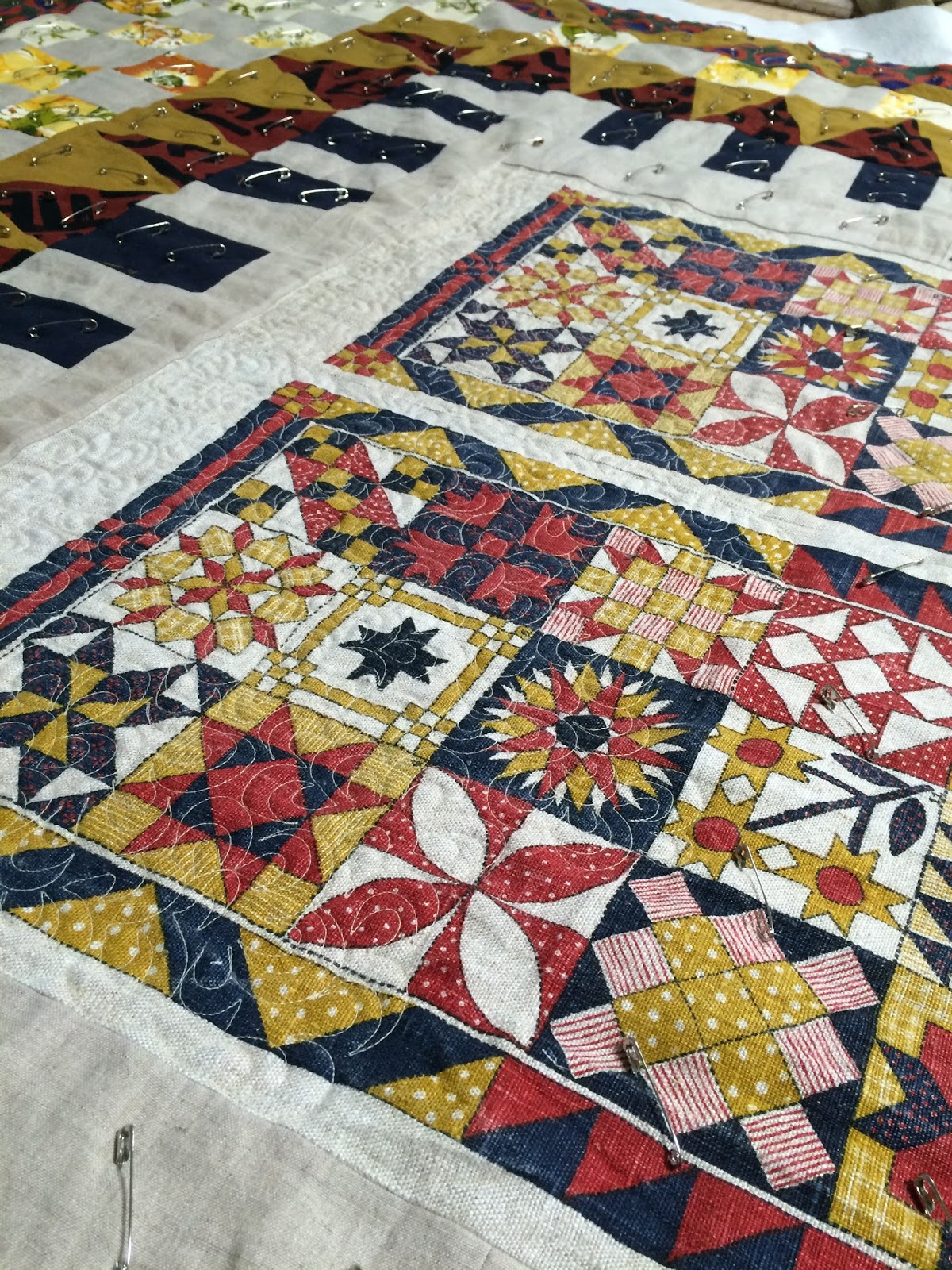 patty "The quilt lady" Tea towel quilt progress