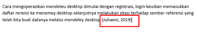 hasil sitasi kita secara otomatis akan mapil seperti berikut