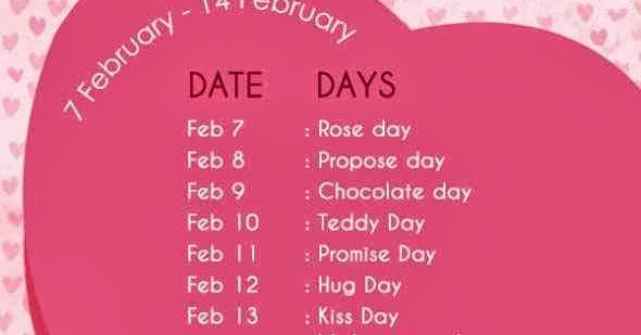 rose day propose day kiss day