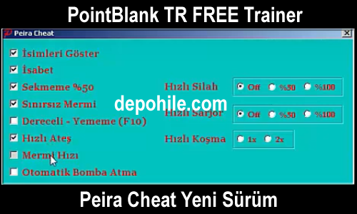 PointBlank TR Peira v3 Yeni Sürüm Trainer Hilesi CB Yok 2021