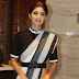 Indian Actress Shilpa Shetty Stills In Black Saree