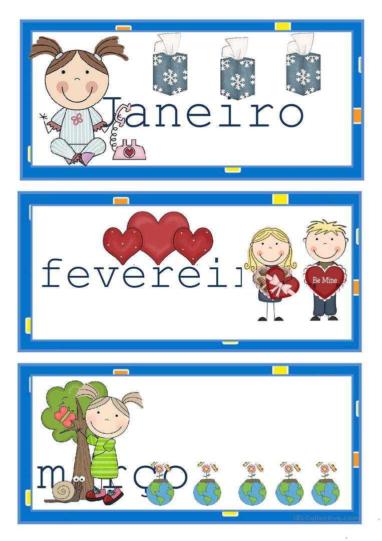 OS MESES DO ANO. - Aprender e Brincar