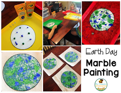 marble painting earth marbles craft activities paint easy projects using paper