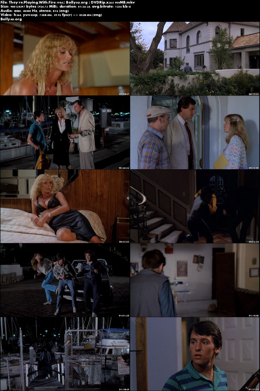 They're Playing With Fire 1984 DVDRip 900Mb UNRATED English x264 Download