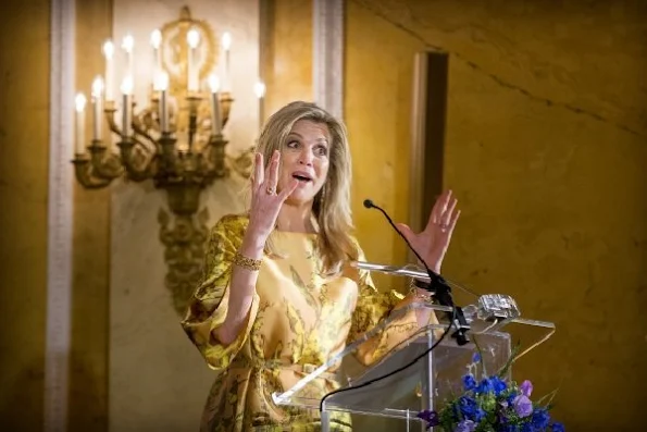 King Willem-Alexander of The Netherlands, Queen Maxima of The Netherlands and Princess Beatrix attended the award ceremony of the Appeltjes van Oranje at Palace Noordeinde 