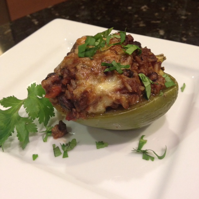 Living on Love and Leftovers Spicier Southwest Style Stuffed Peppers