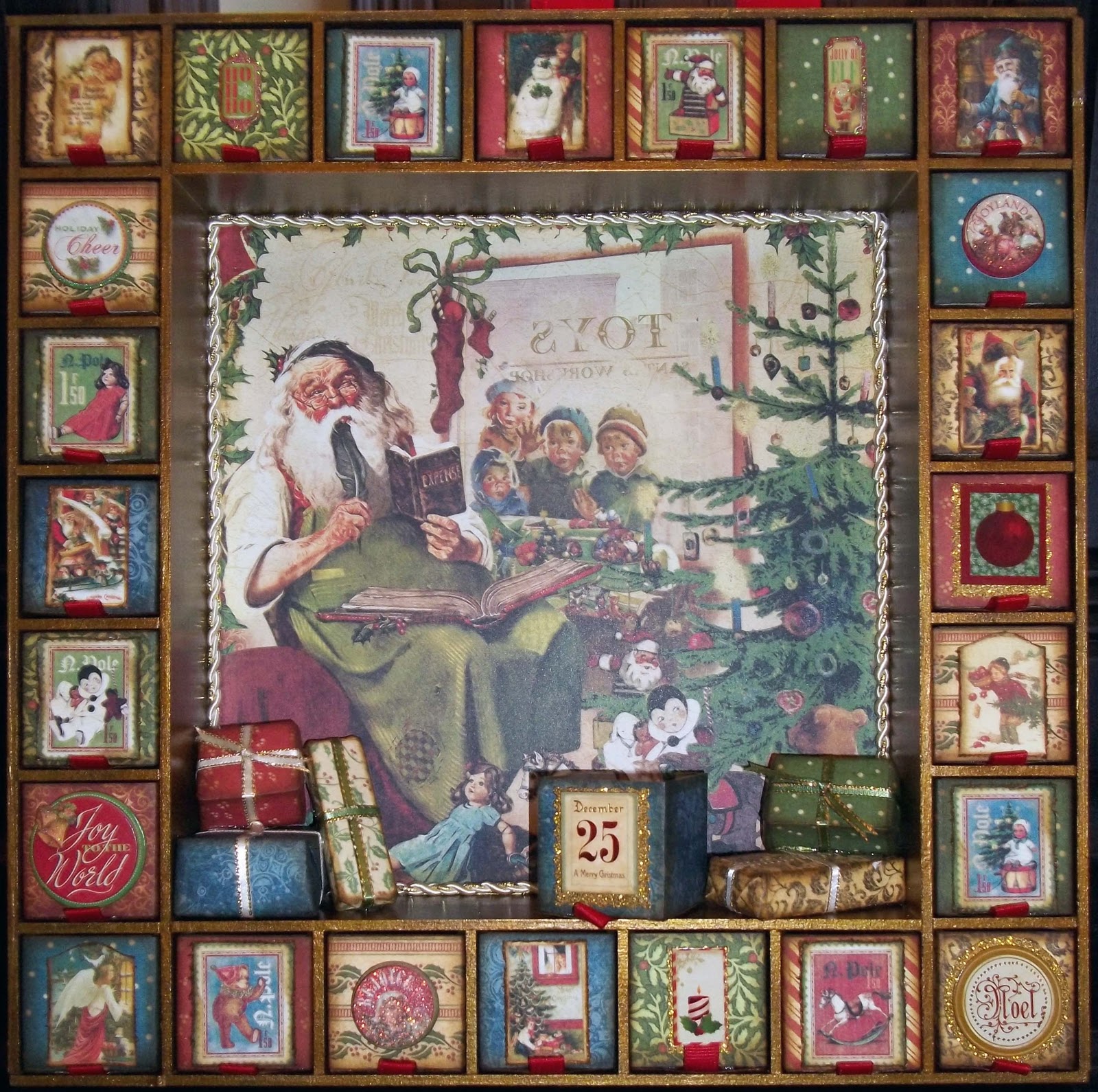 Scattered Pictures and Memories: Advent Calendar with Reversible Boxes Scattered Pictures and Memories: Advent Calendar with Reversible Boxes