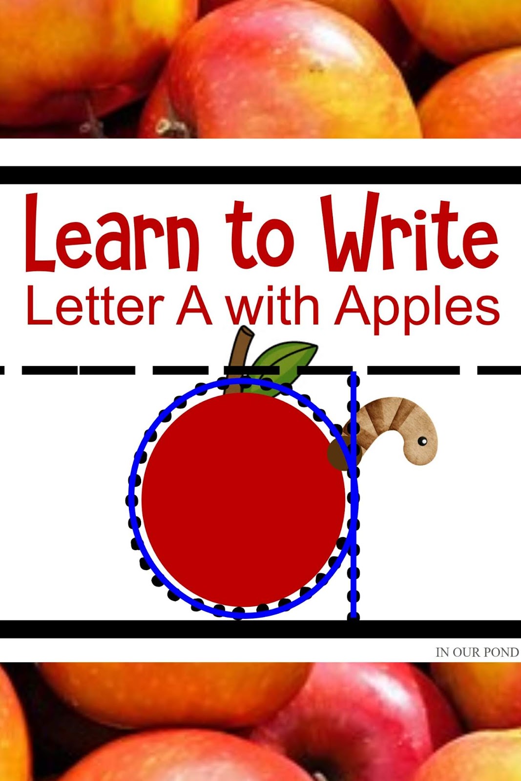Learn to Write the Letter A with Apple Tracing