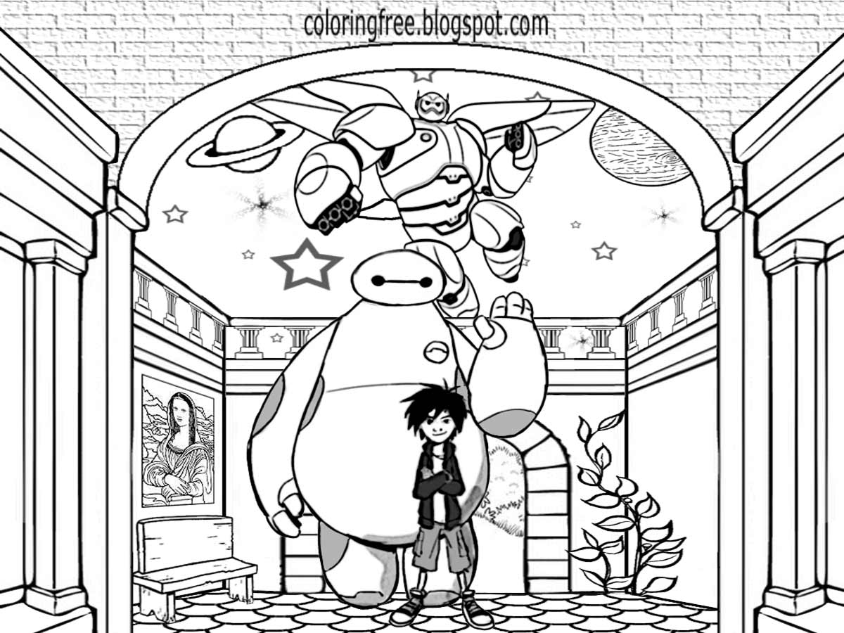 big hero 6 little kid coloring pages - photo #48