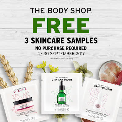 The Body Shop Malaysia Free Skincare Samples Giveaway