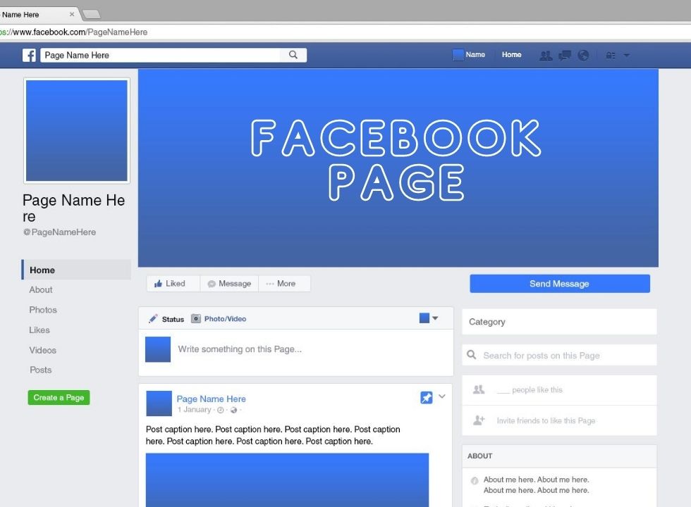 facebook page