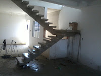 escada de concreto 