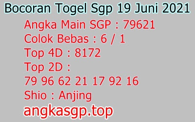 Angka Jitu Sgp Sabtu