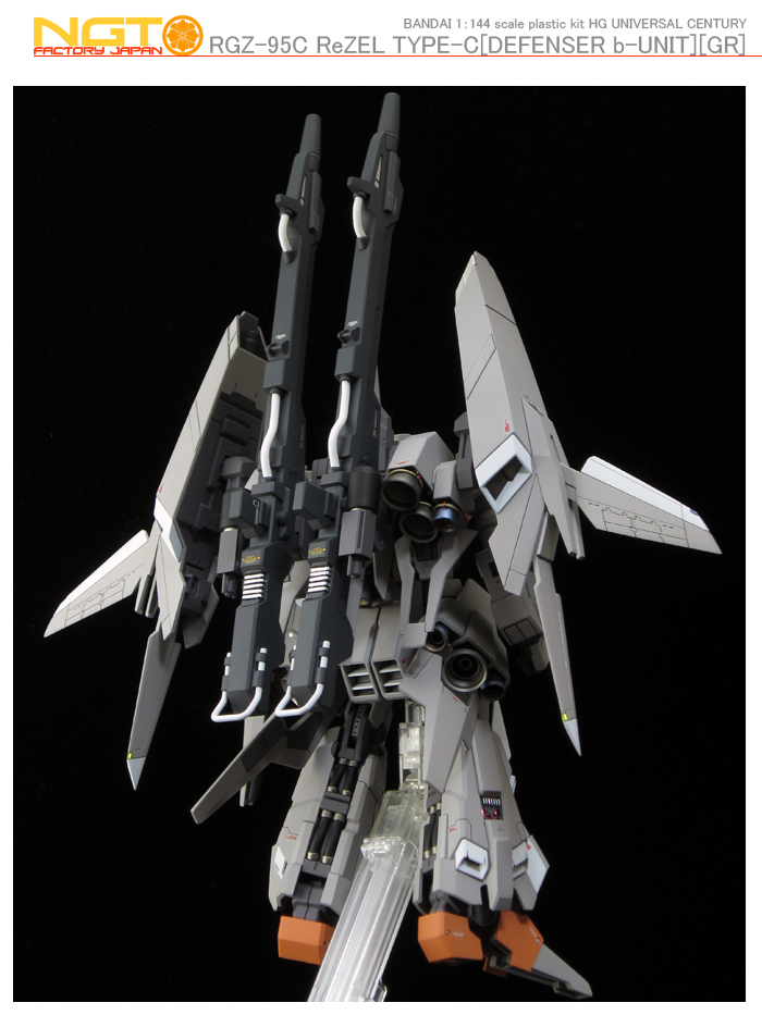 GUNDAM GUY: HGUC 1/144 ReZEL Type C [Defenser b-Unit] [GR] - Customized ...